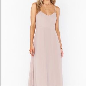 Show me Your Mumu Faith Maxi Dress in a dusty mauve/rose chiffon Size:XXL NWT